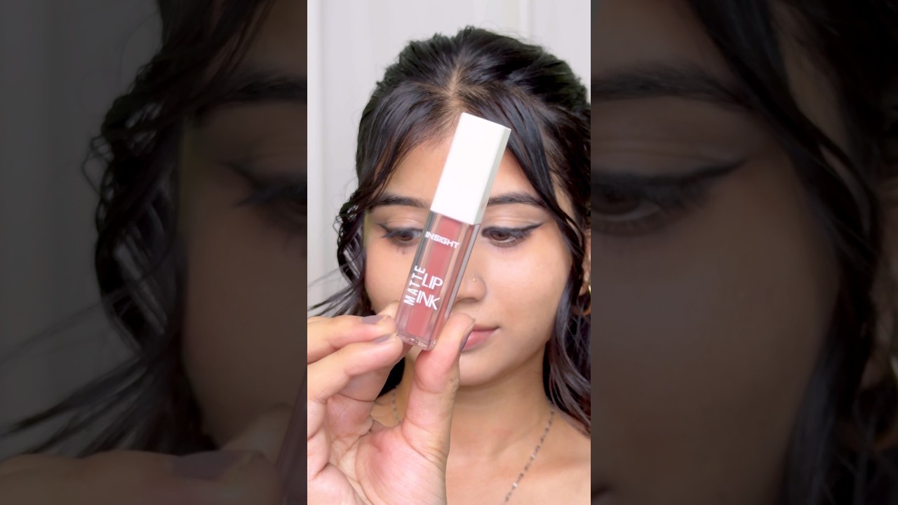 insight cosmetic matte lip ink Swatch 💄✨ shade - Boujee #makeup #shorts #youtubeshorts #lipstick