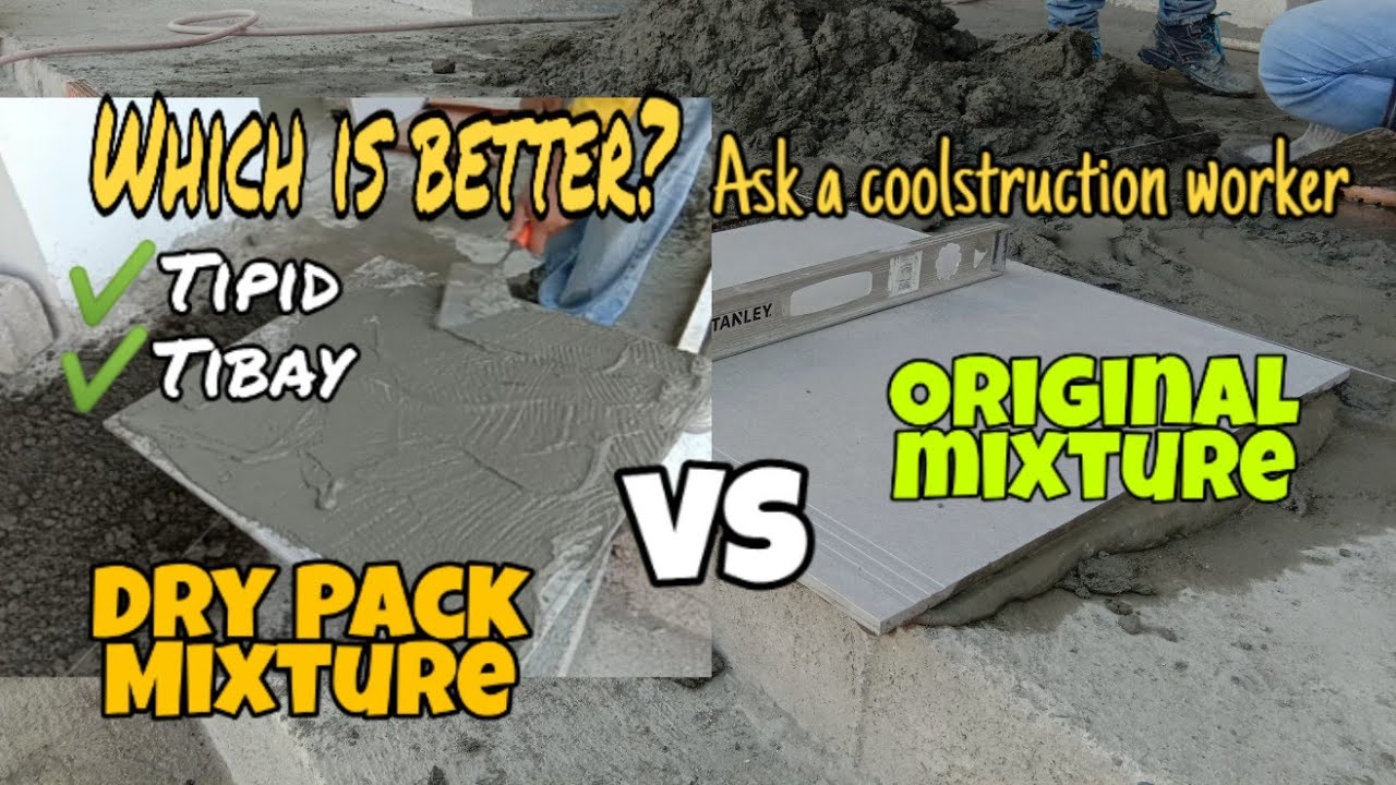 Floor Tiles: Comparison Between Dry Pack and Original Mixture | How to Install Floor Tiles