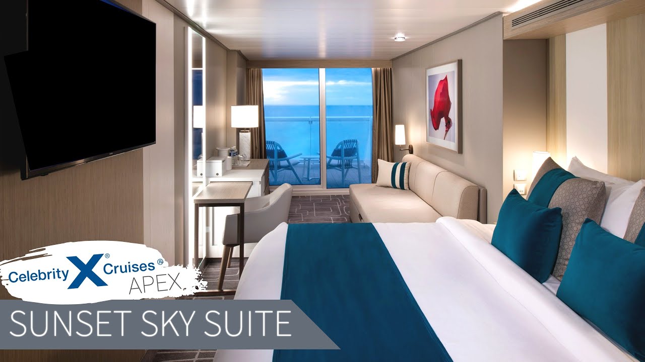 Sunset Sky Suite (Aft-Facing) | Celebrity Apex Full Walkthrough Tour & Review 4K | Retreat 2021