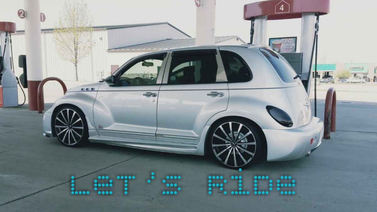 Pt cruiser on 20s  rollin' (Lets Ride)