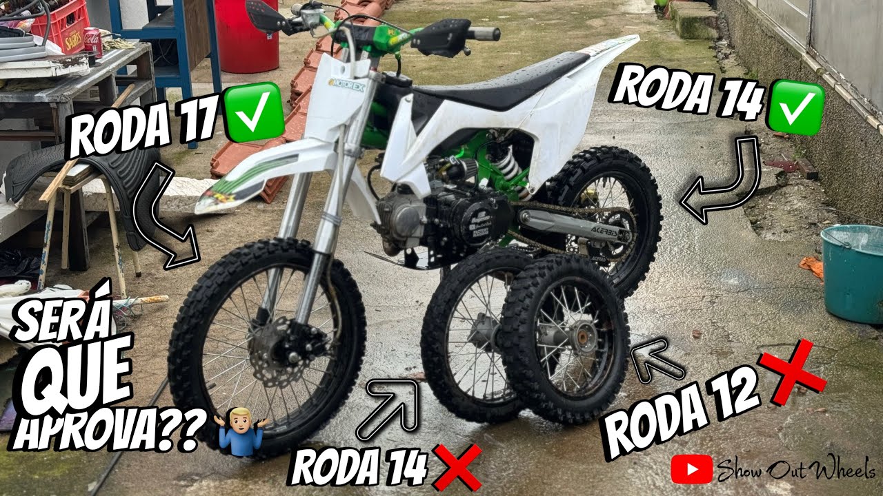 S.O.W. - Pus rodas maiores na Pitbike! Aprovou? ✅/❌