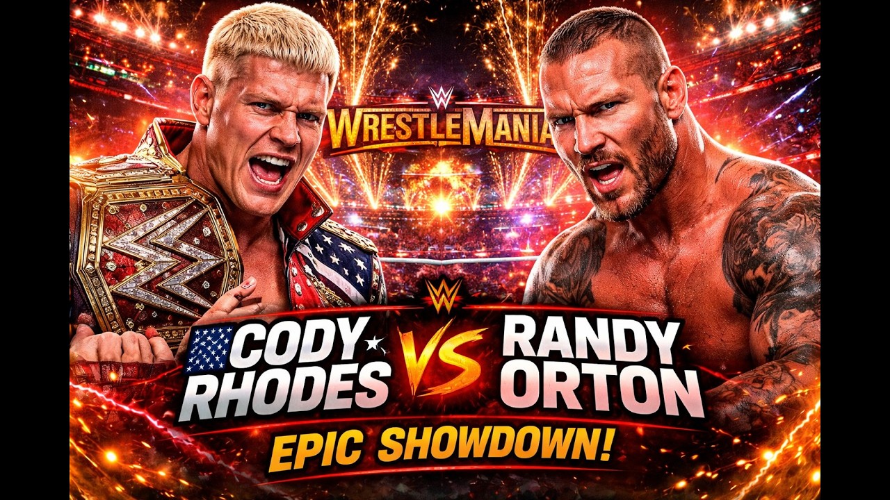 cody vs randy #wrestlemania #highlights