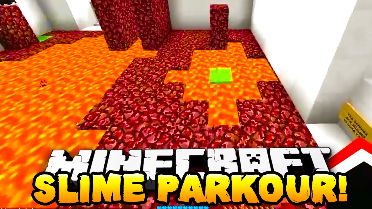 Minecraft - EPIC SLIME PARKOUR! (Deadly Parkour) - w/ Preston, Woofless & Kenny!