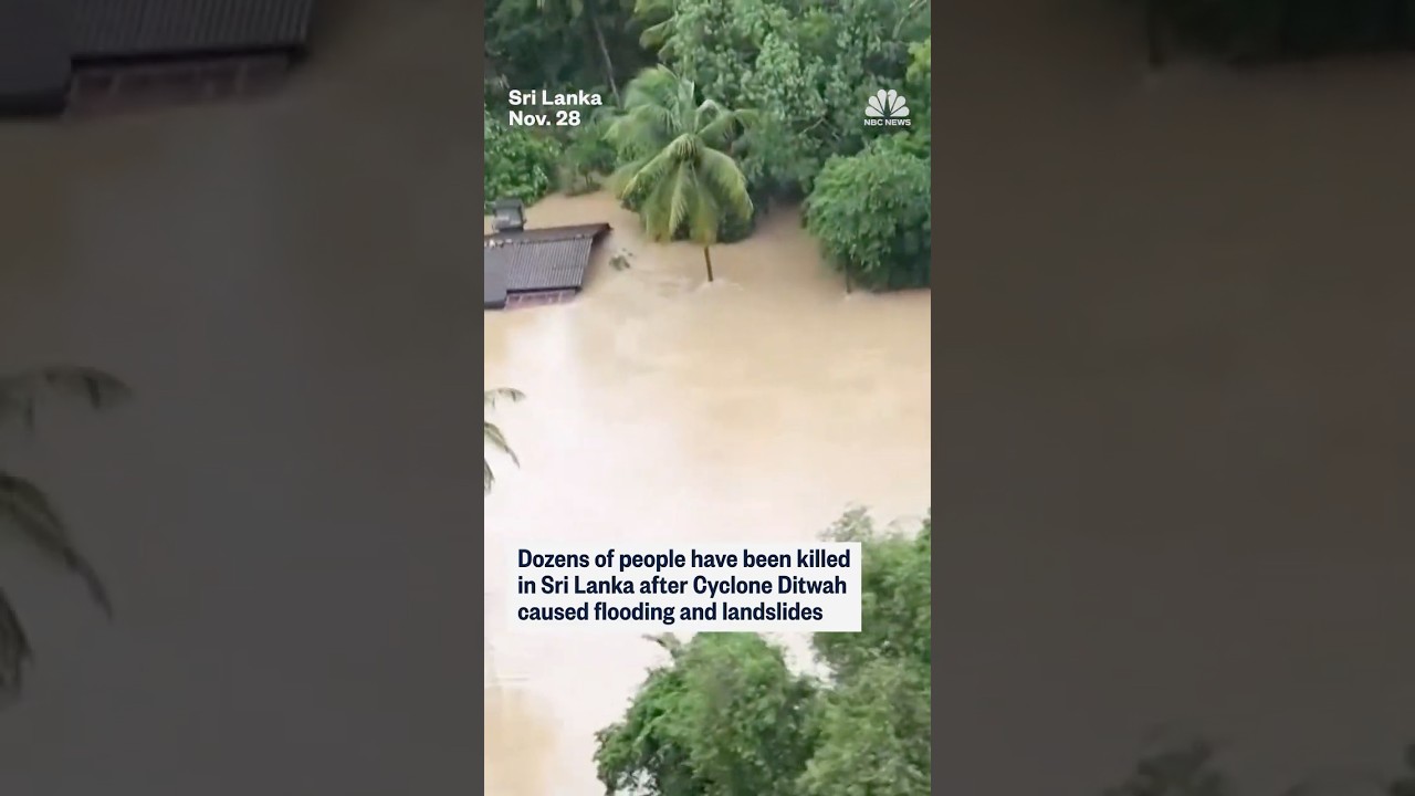 Dozens of people have been killed in Sri Lanka after Cyclone Ditwah caused flooding and landlsides