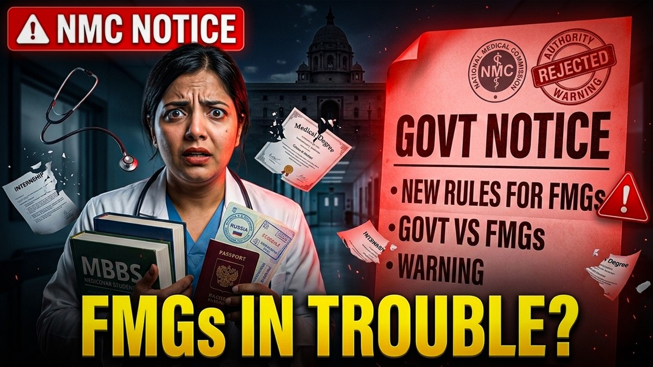 FMGs In Danger?  I  New Guidelines By NMC  I  Govt. Vs FMGs  I   Doctors Alert!