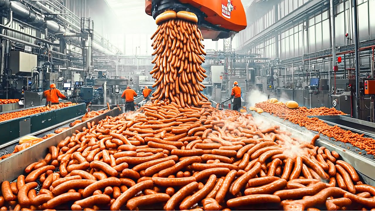 Wie Millionen Von Bratwürstchen In Einer Fabrik Hergestellt Werden