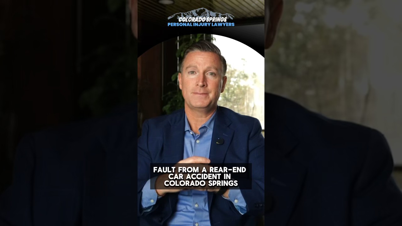 Fault From a Rear-End Car Accident in Colorado Springs