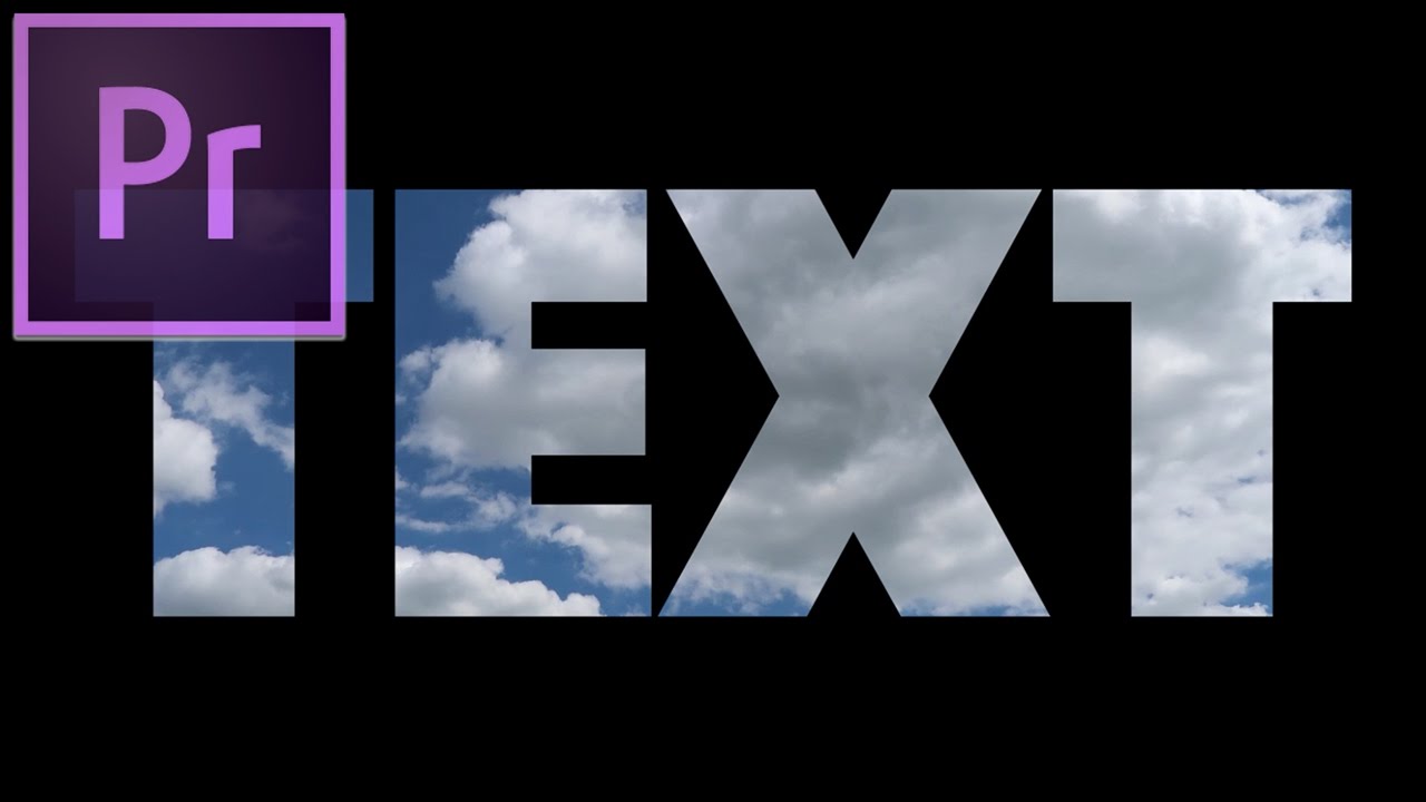Как поместить ВИДЕО в ТЕКСТ в учебном пособии Adobe Premiere Pro CC