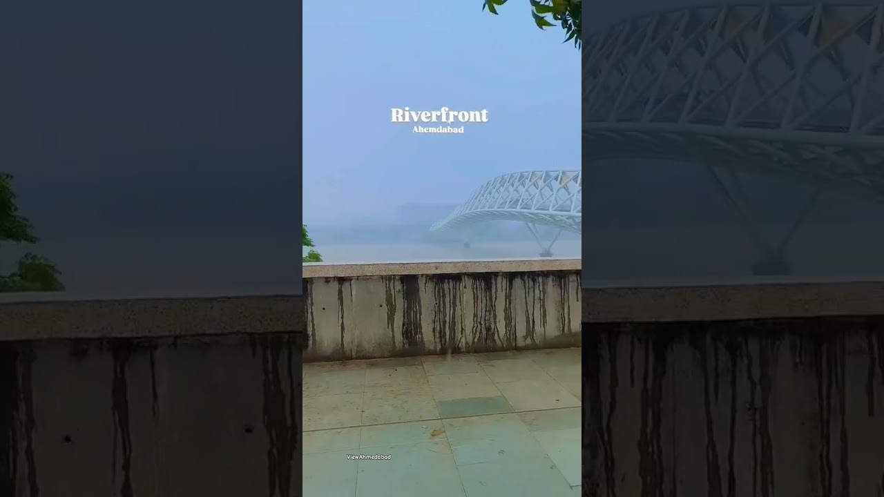 Ahmedabad Gujarat 🌧️😱☔❣️🥀 #riverfront #ahmedabad  #riverfrontahmedabad #amdavad #rain #barish #reels