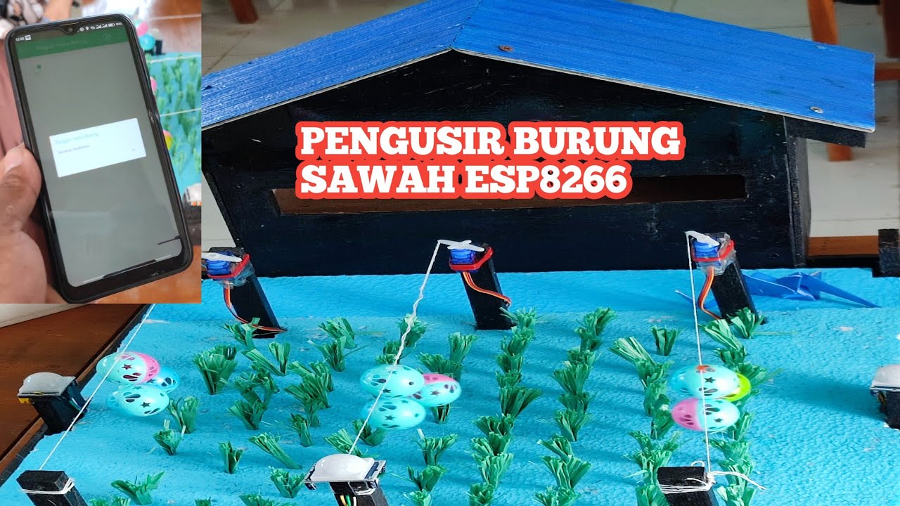 Pengusir Hama burung iot notifikasi blynk || Esp8266