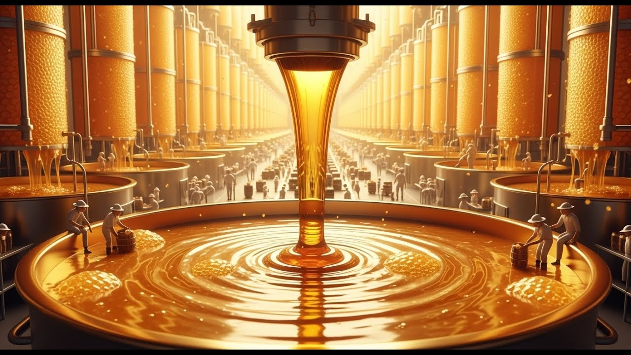 How Honey Is Made in Factory | Modern Honey Processing & Packaging Line