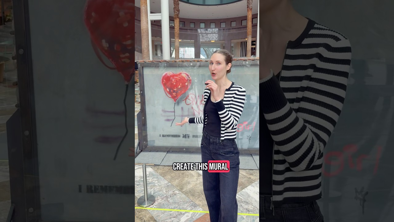 BANKSY Strikes Back! Broken Heart at Brookfield Place! #artinstallation #banksy #streetart