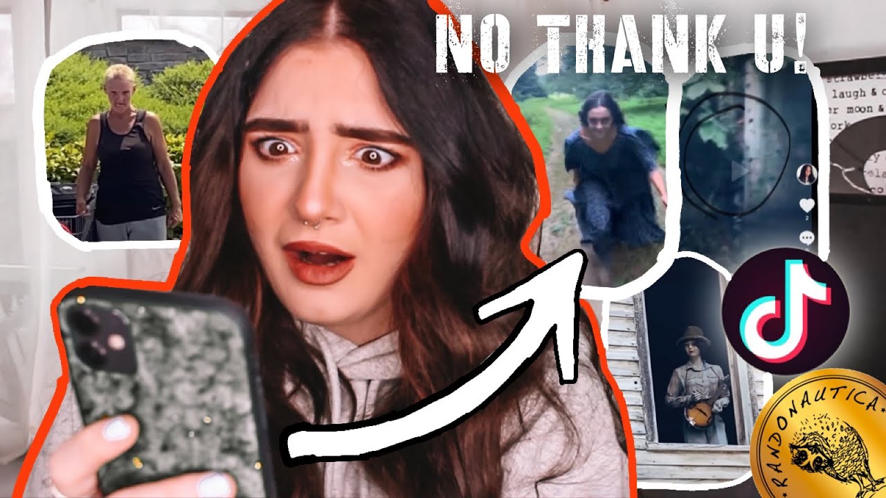 Watching CREEPY Randonautica TIKTOKS! ps im crying now PART 1