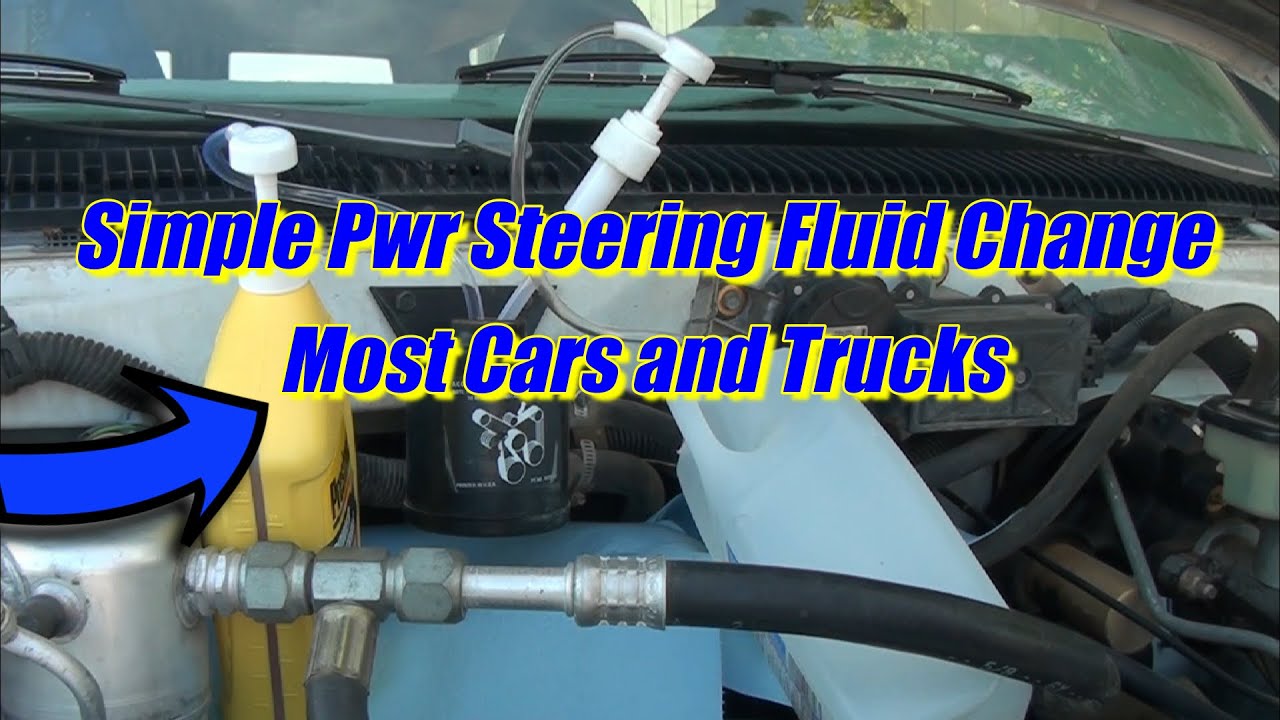 Power Steering Maintenance Fluid Change Astro Van 4 3L V6