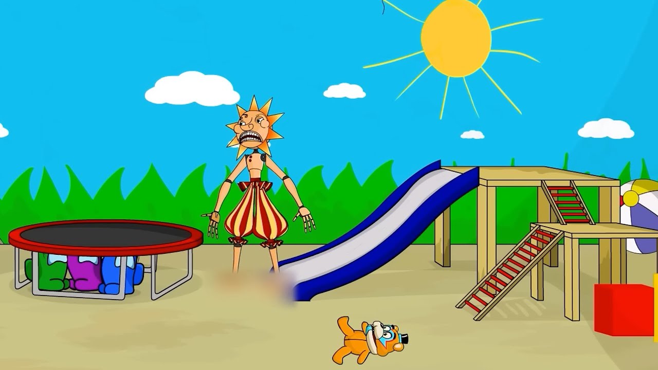 AMONG US vs. DAYCARE | Sun or Moon | FNAF Security Breach | Five Nights at Freddy's | Animation