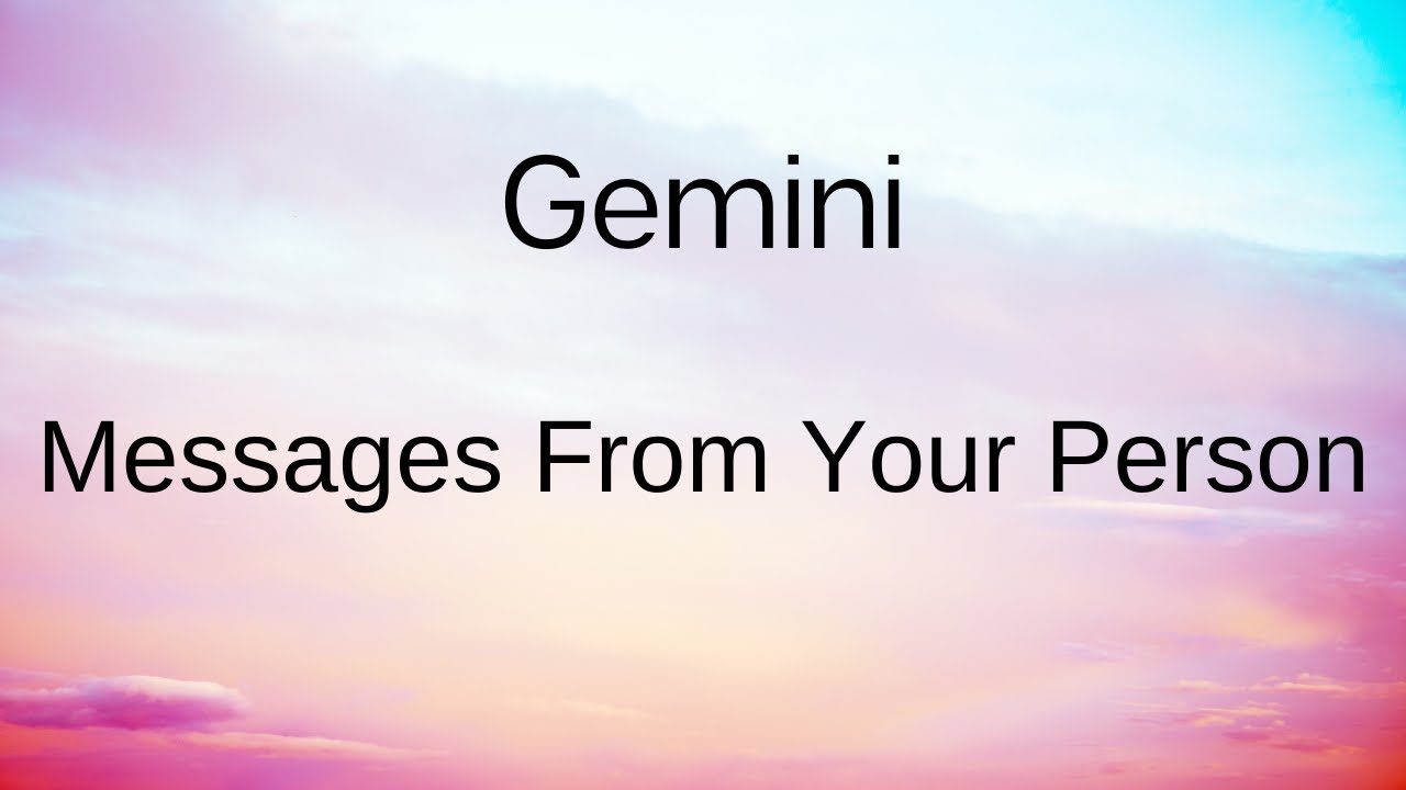 Gemini Messages From Your Person 👫💓Love Tarot Reading 💌 “NO ONE COMES CLOSE TO YOU” 🔮