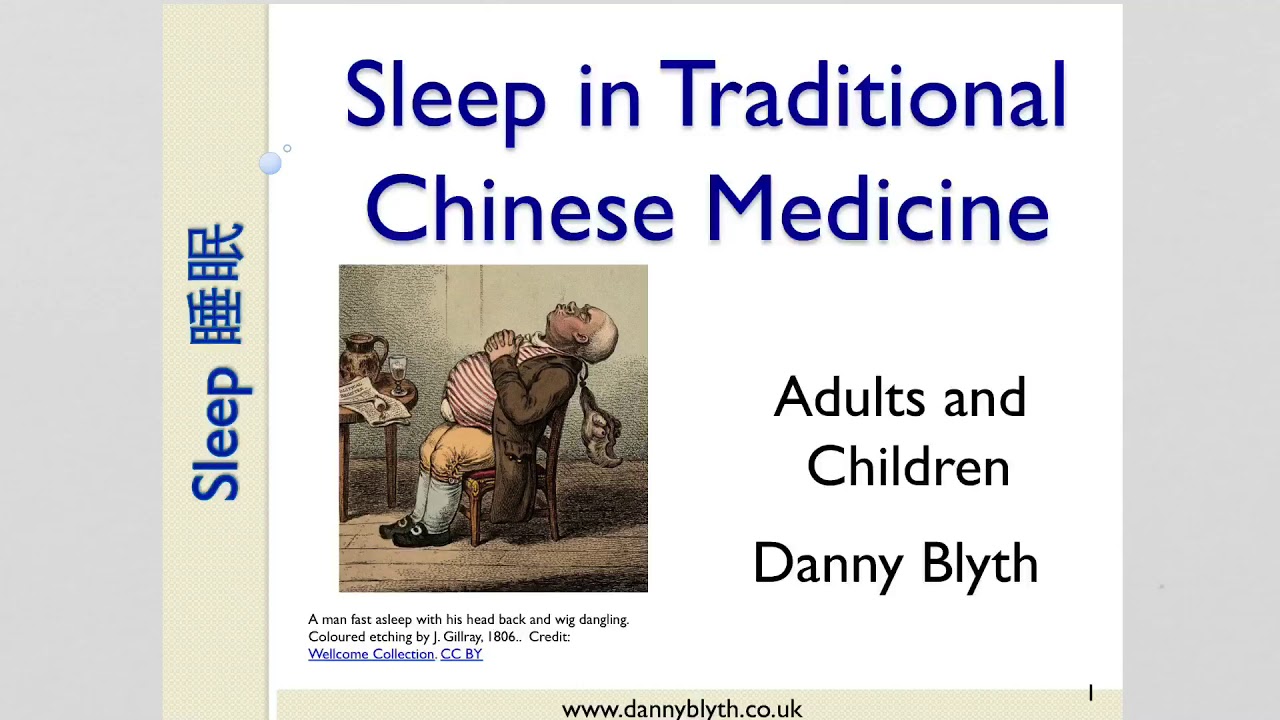 Sleep in Traditional Chinese Medicine: 2. Shen, Zhi, Hun, Yi - Danny Blyth