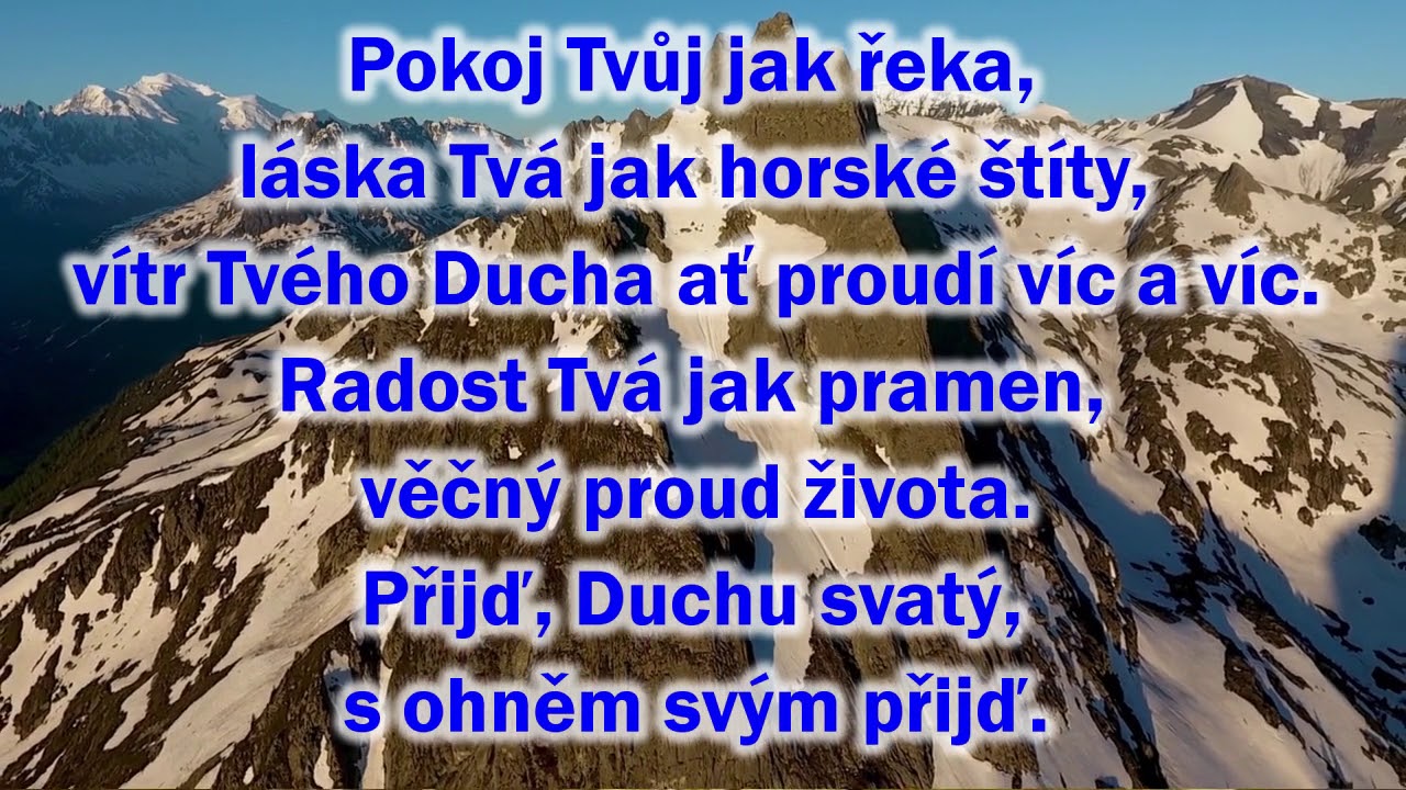 Pokoj Tvůj jak řeka