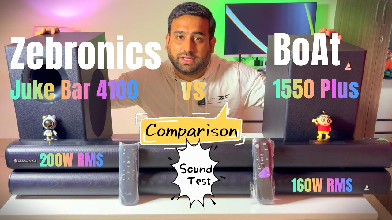 Biggest Comparison : Zebronics 4100 vs Boat Aavante 1550 Plus Soundbar