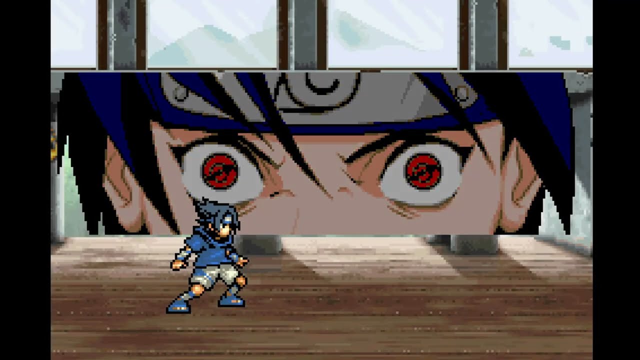 Sasuke | Moveset showcase | Naruto Ninja Council 2 [GBA]