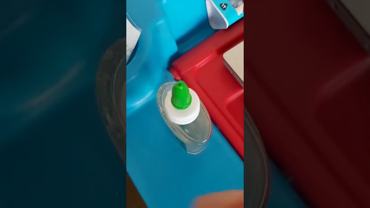 Using  Band Aide and Glue to Fix the hole in Air Bed