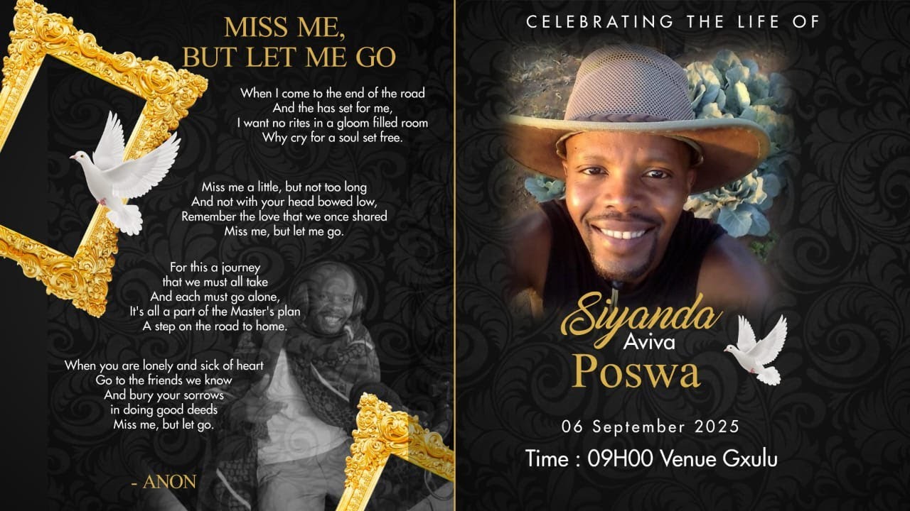 Celebrating the Life of Siyanda Aviva Poswa