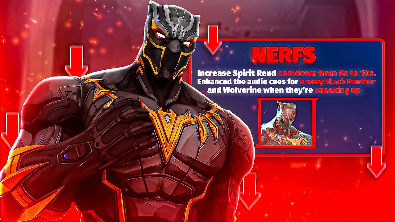 NERFs не остановят Чёрную Пантеру, занимающую первое место в рейтинге 500 лучших | Marvel Rivals