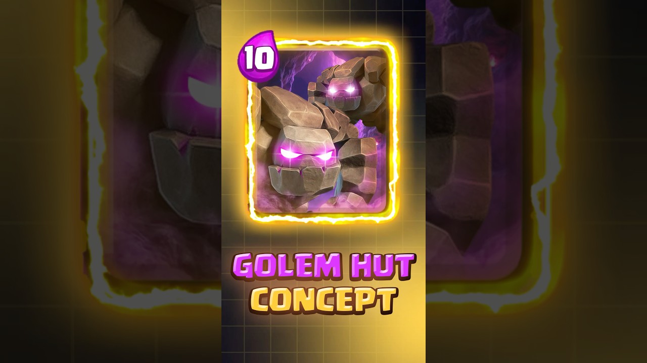🔥 Golem Hut concept #clashroyale