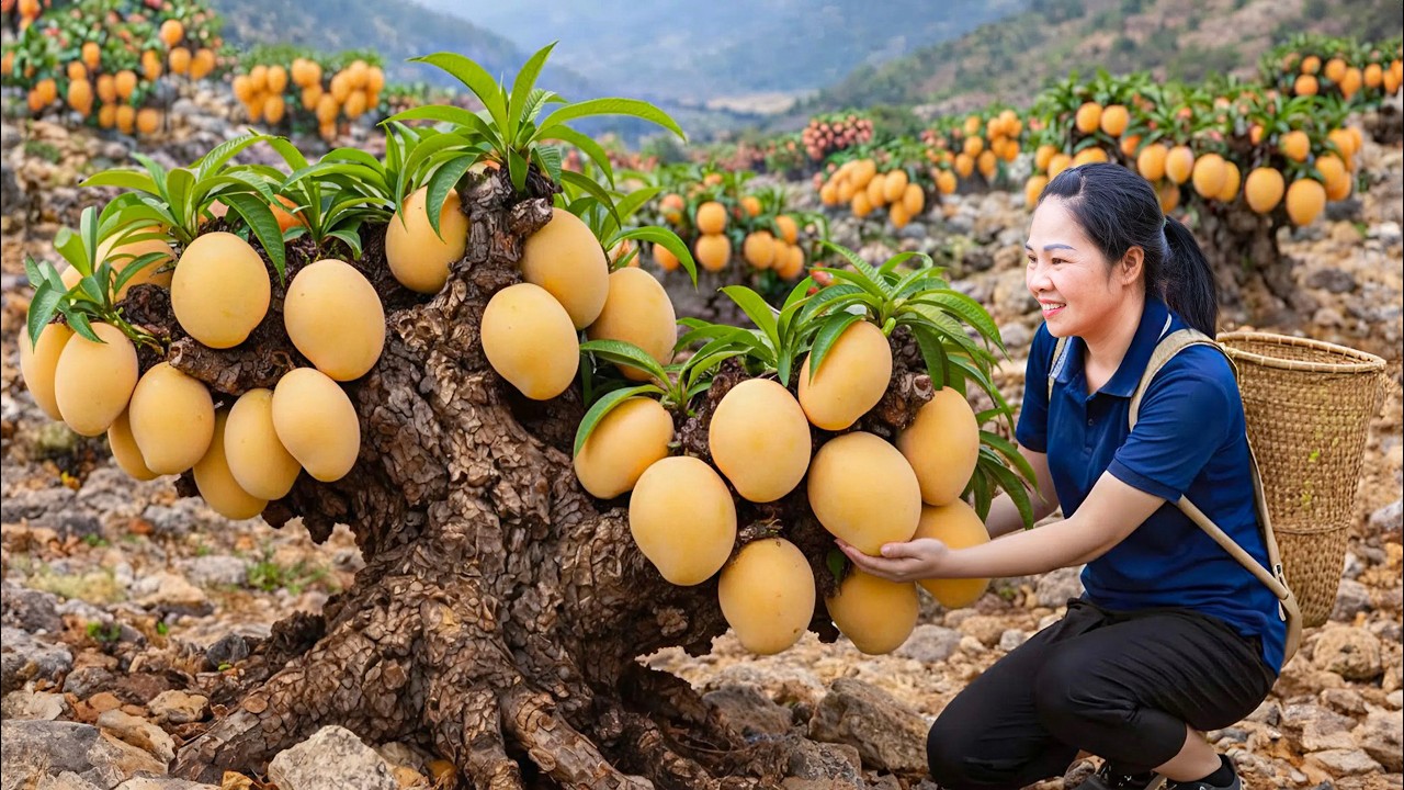120 Days from Plant to Harvest Mango to maket sell | How To Grow A Mini Mango Tree | off the grid