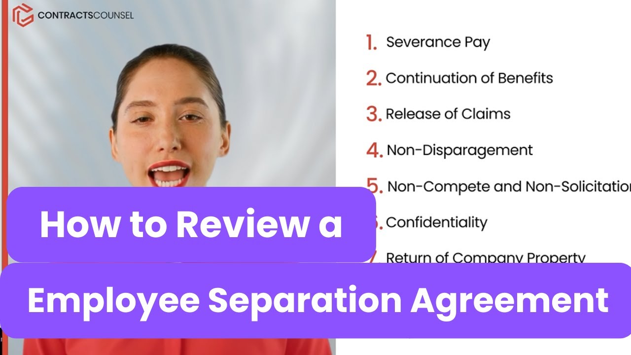 How to Review an Employee Separation Agreement [9 Terms to Find]