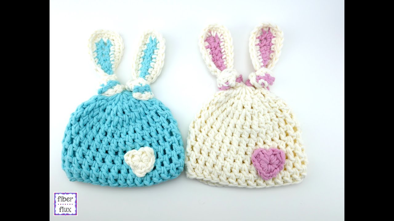 How To Crochet the Newborn Bunny Knot Hat