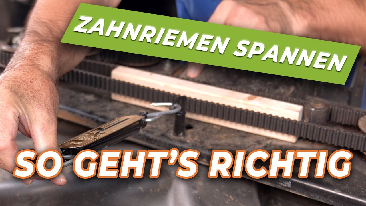 Zahnriemen richtig spannen am Rasentraktor – so geht’s wirklich!