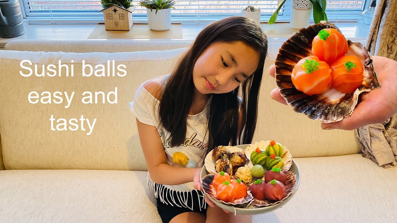 How to Make Sushi Ball ( easy ) step by step