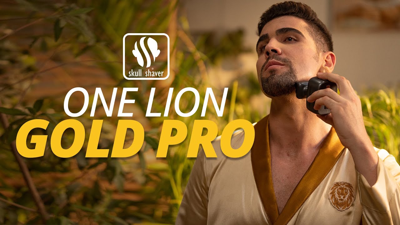 Skull Shaver - One Lion Gold PRO Foil Shaver | Step Foil | Wet & Dry Shave | Beard Shaping & shaving
