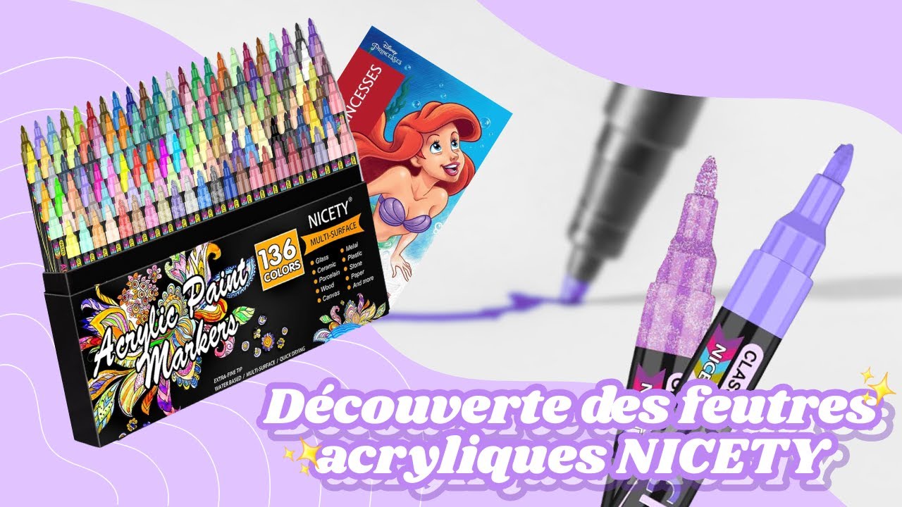 Découverte du pack de 136 feutres acryliques NICETY