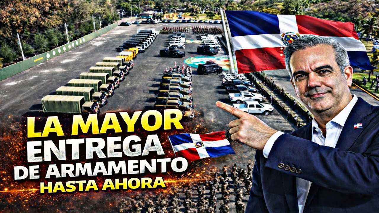 INCREÍBLE, EJÉRCITO DOMINICANO RECIBE 100 VEHÍCULOS MILITARES, DRONES Y ARMAMENTO NUEVO!