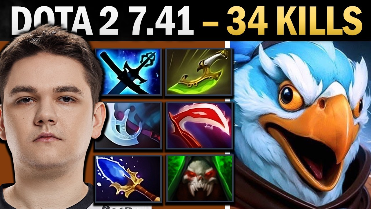 Kez Dota 2 7.41 with 34 Kills and Vladmirs - Dota Gameplay