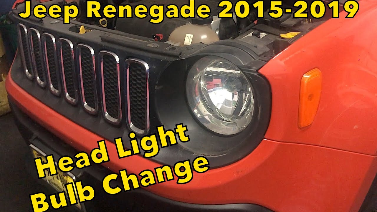 Jeep Renegade 2015 to 2019 Head light  bulb change