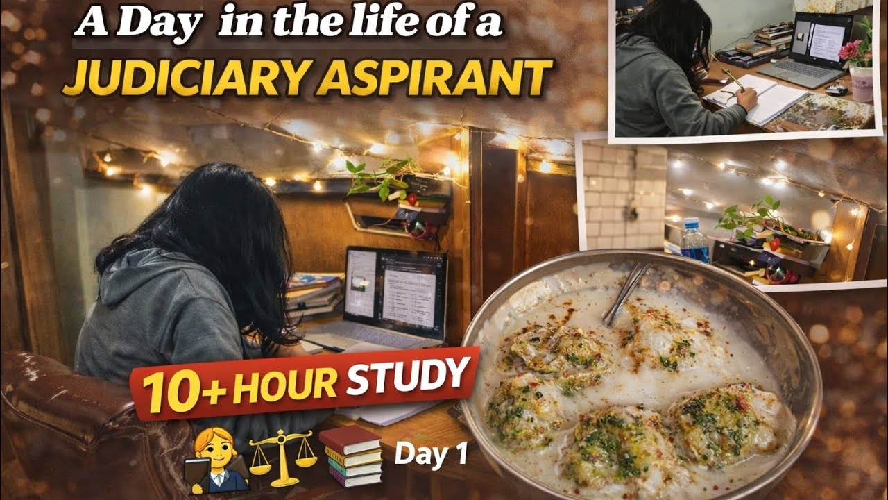 A day in my life l judiciary aspirant📚⚖️ l vlog 1 l 