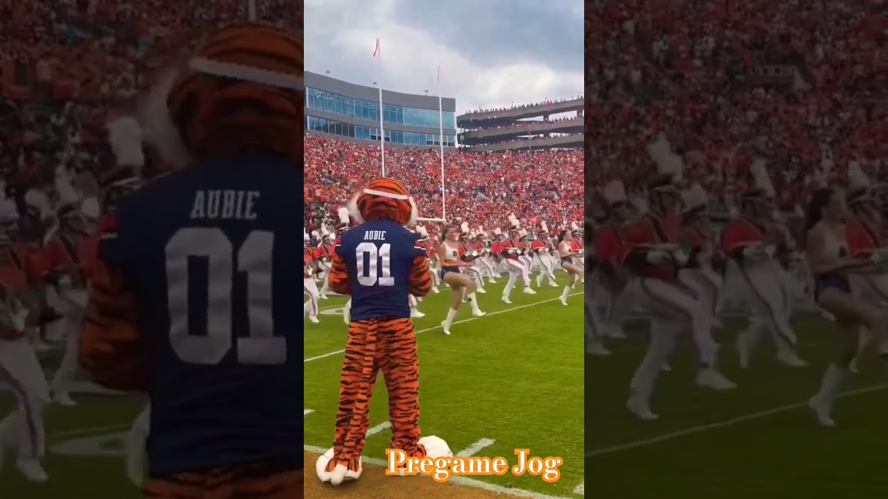 Auburn University Marching Band Pregame Jog (FT. AUBIE)