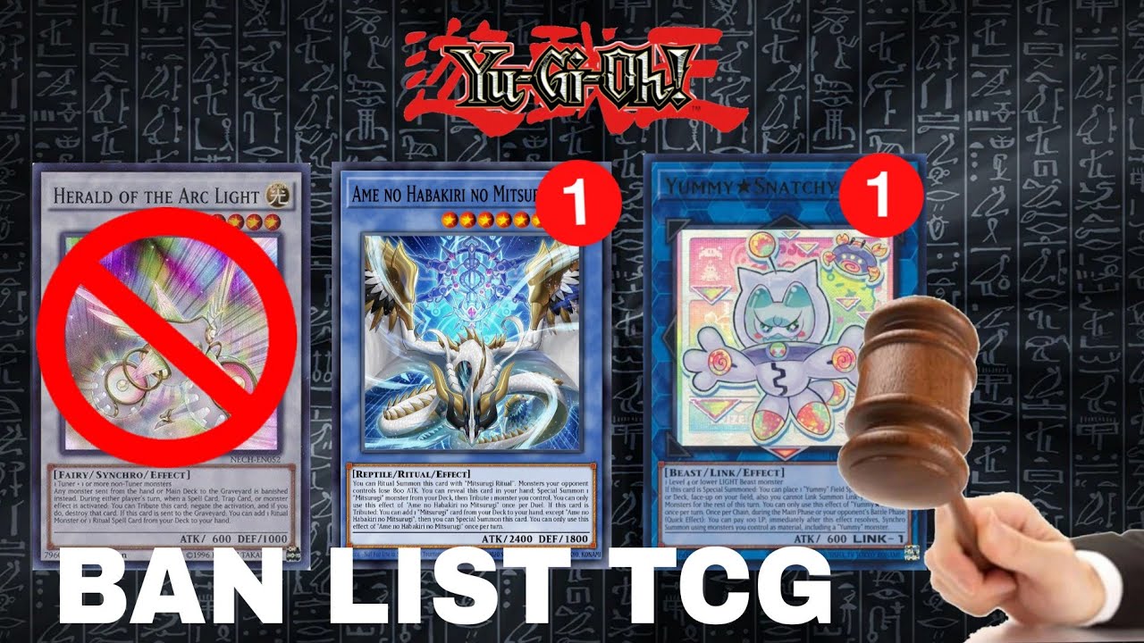 ANALYSE BAN LIST Yu-Gi-Oh! TCG YUMMY MITSURUGI N'EXISTE PLUS !! 