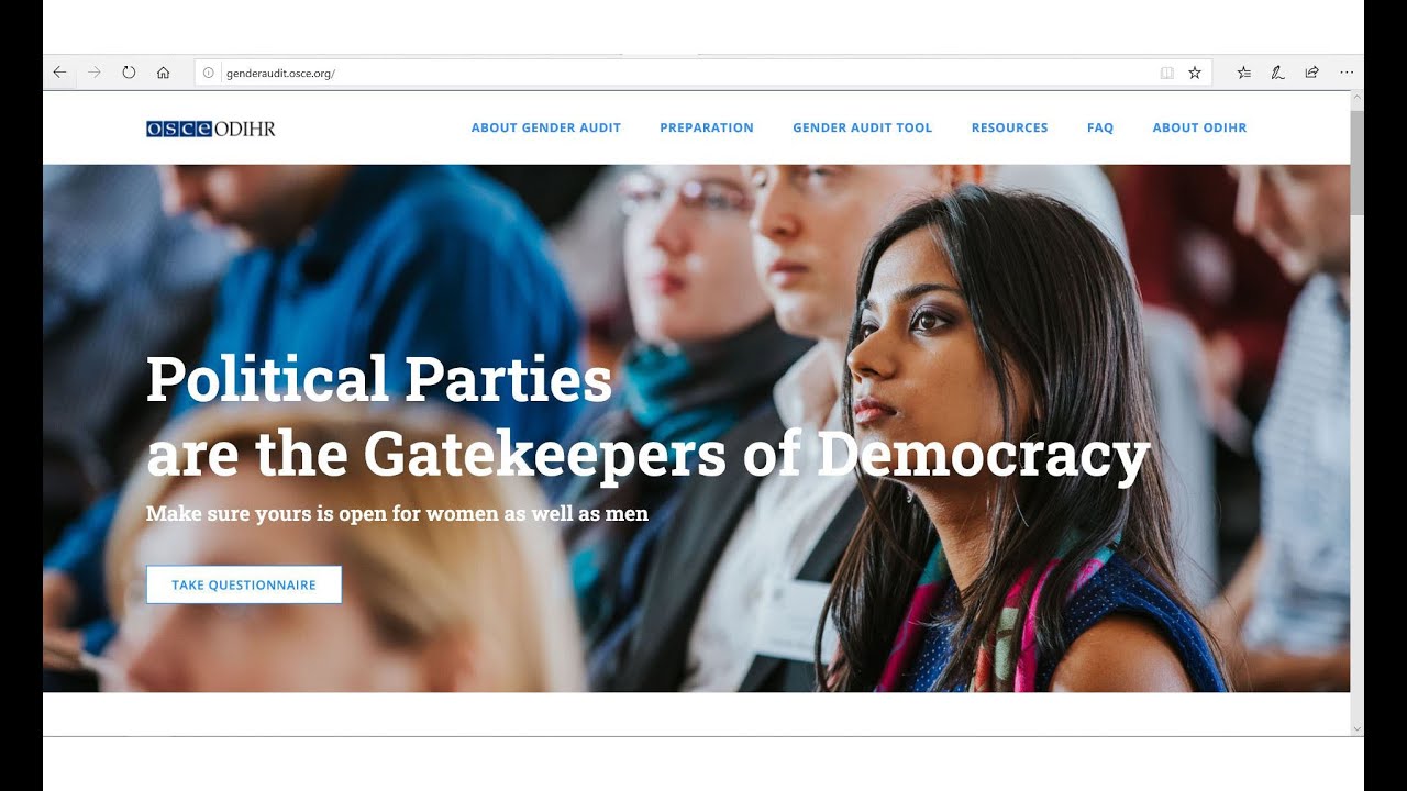 ODIHR's Gender Audit Tool for Political Parties