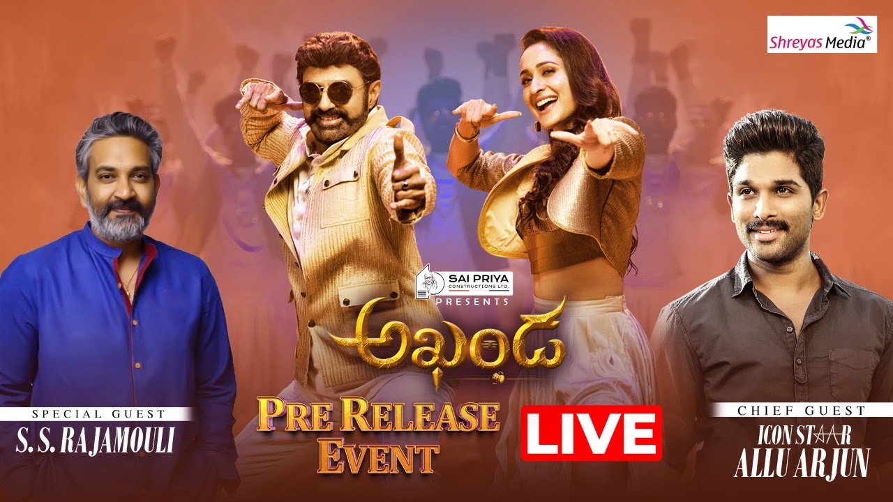 AKHANDA Pre Release Event Live | Nandamuri Balakrishna, Pragya Jaiswal, Boyapati Srinu