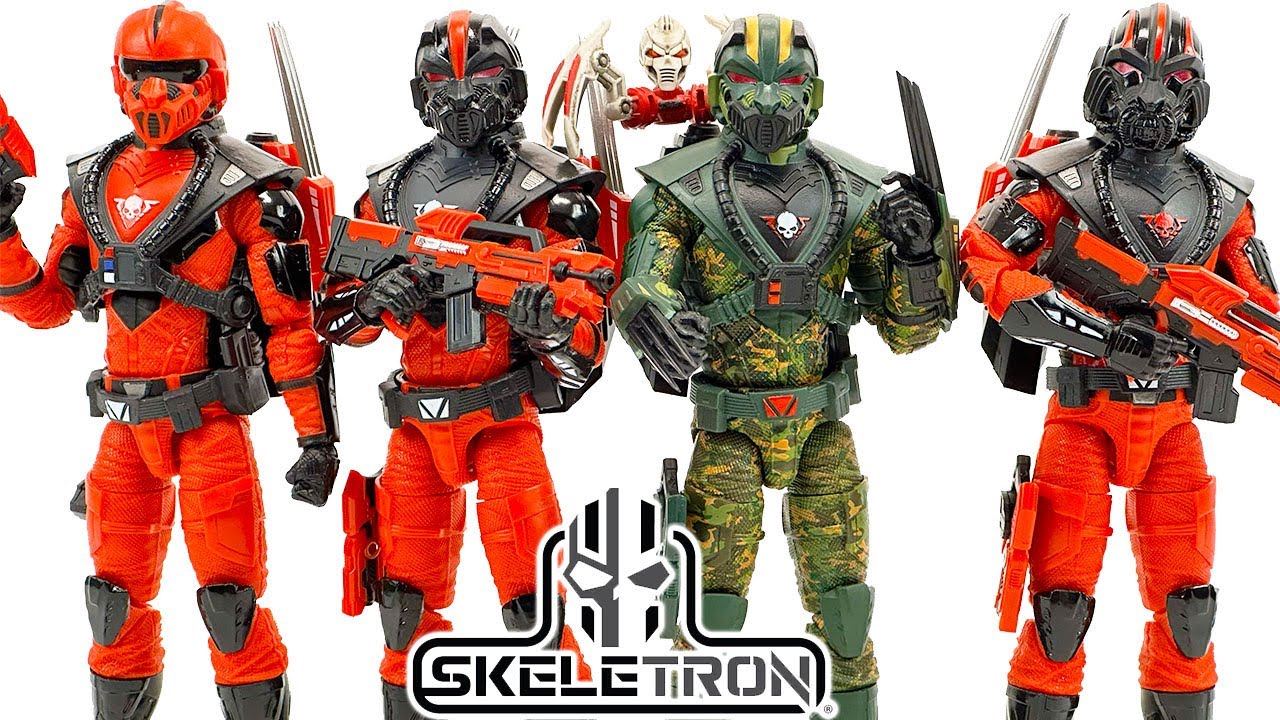 Обзор фигурок Skeletron Red Shadows Wolf Trooper, Jungle Wolf Trooper, комплекта аксессуаров и ск...