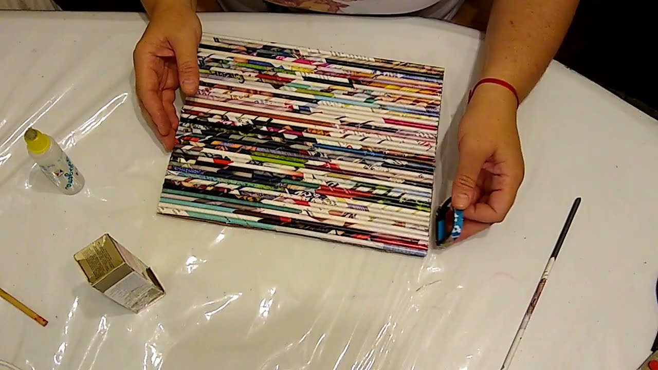 ♻️CESTERIA CON REVISTAS COMO HACER CESTAS ORIGINALES DE PAPEL DE REVISTAS O DIARIOS