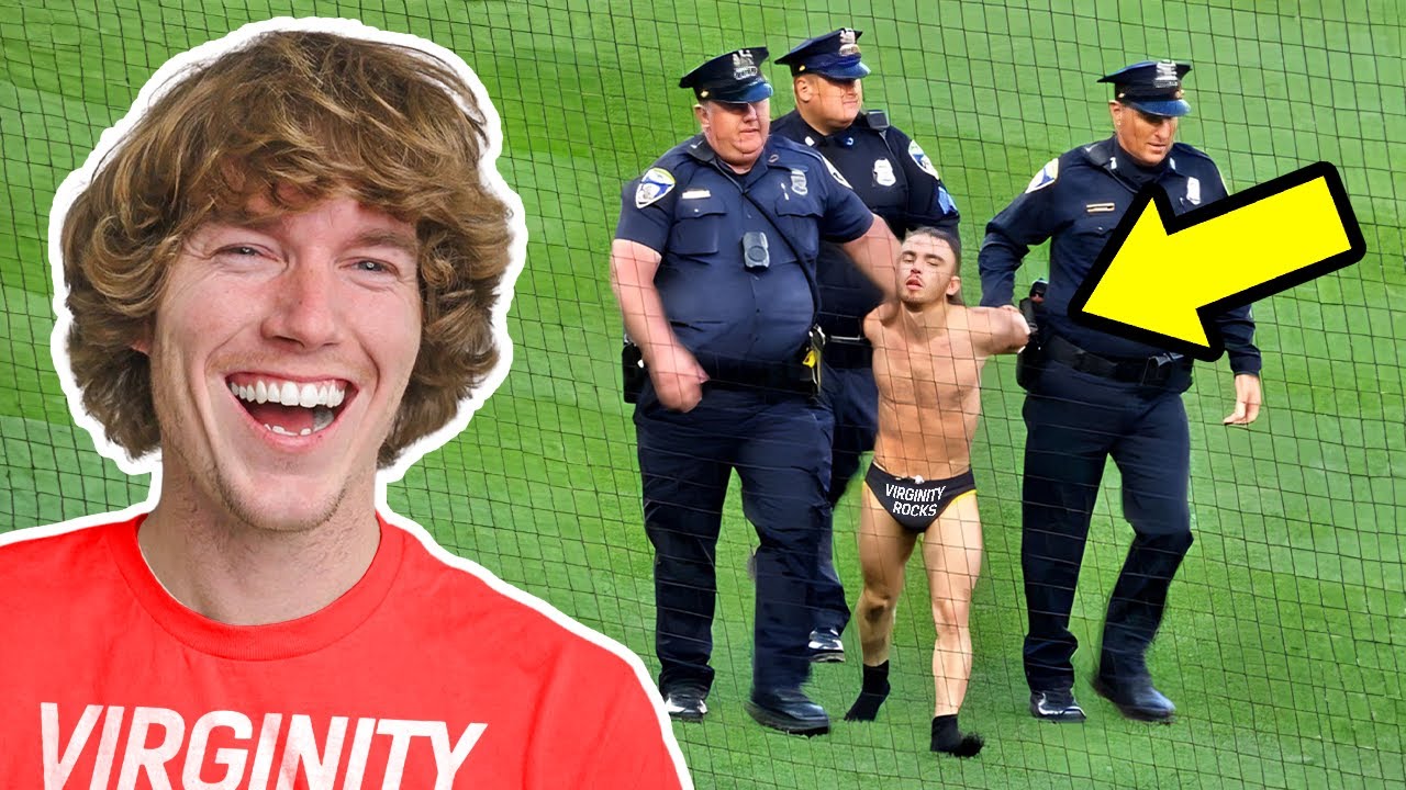 He Ran On The Field In a Speedo!