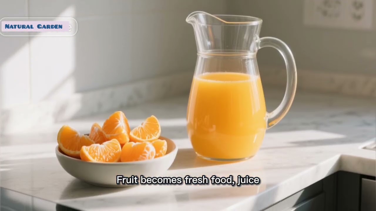 Orange ☀️ | Natural Garden Story – From Winter Blossom to Sunshine Fruit ✨#shorts #tranding #viral