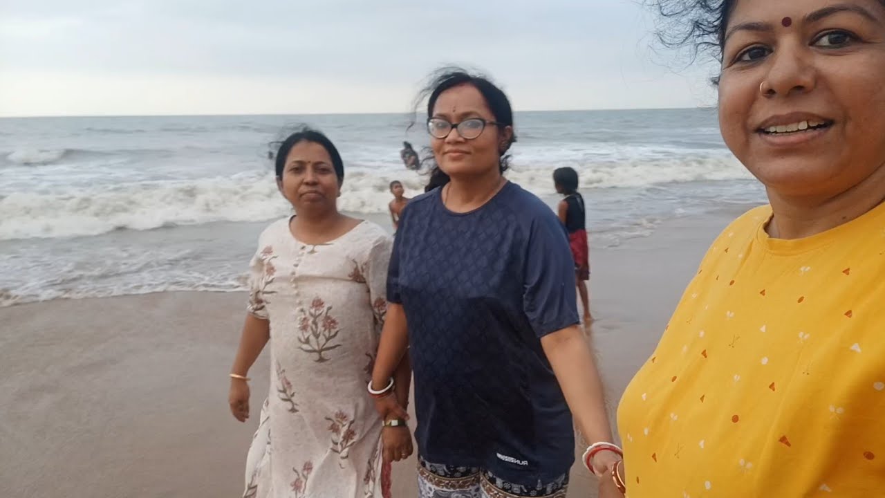 দীঘার সমুদ্রে দুটো কে খুব করে চুবোলাম 😀 Digha vlog -2 @Manishamvlog