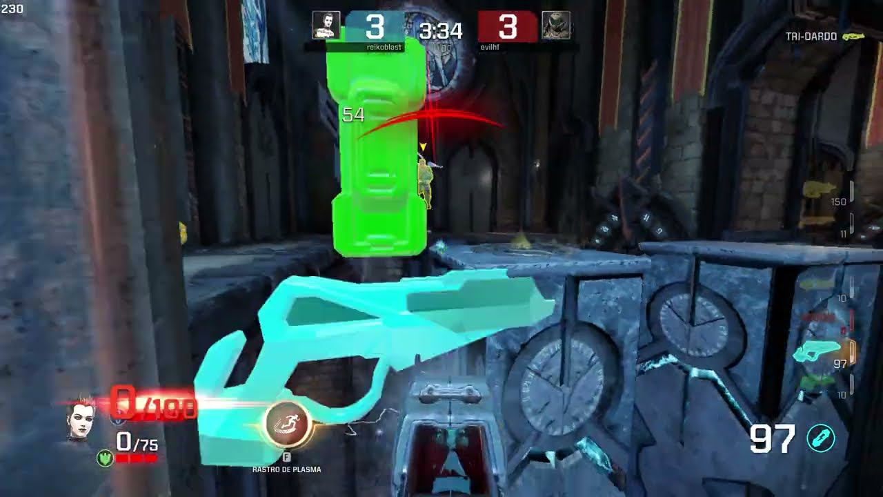 Quake Champions Gameplay Duel Ranked - BLOOD COVENANT - reikoblast gameplays