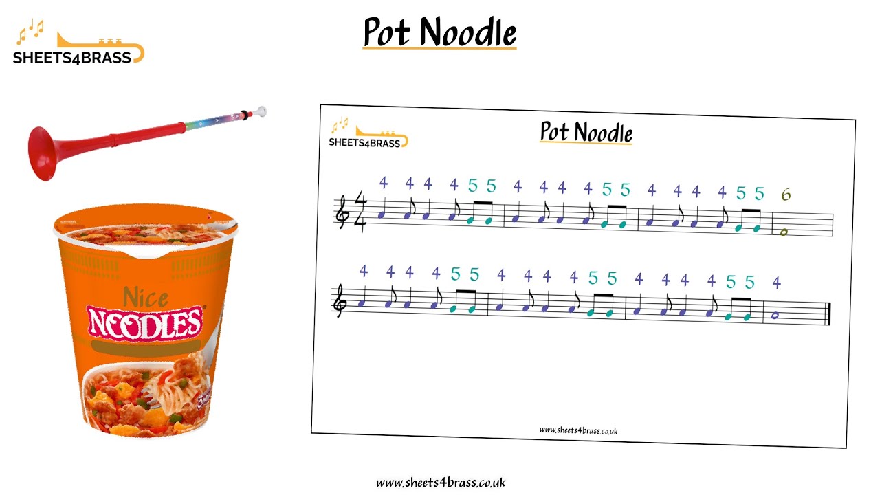 Pot Noodle  - pBuzz Sheet Music and Backing Track